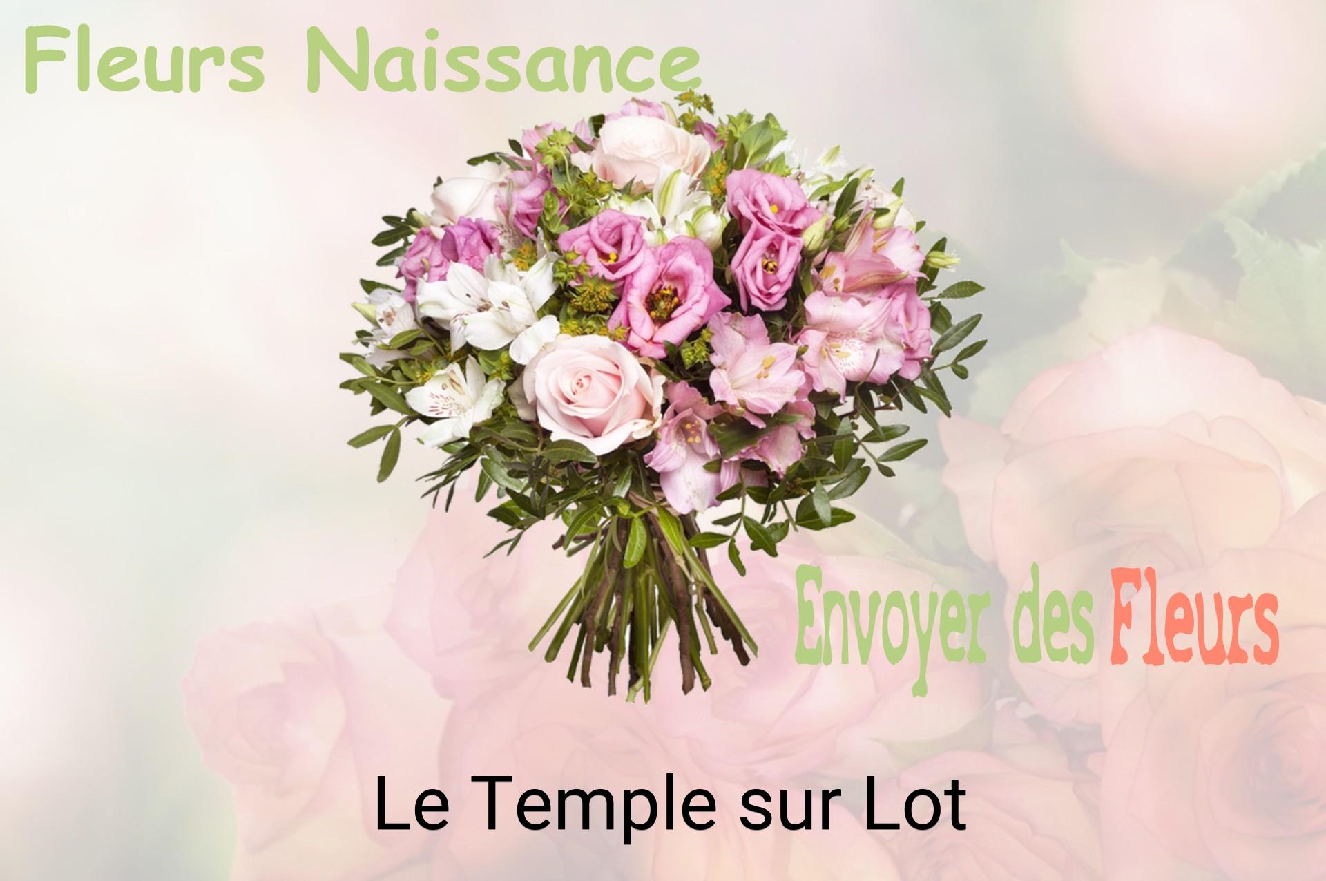 Bouquet de fleurs de naissance livré à Le Temple-sur-Lot